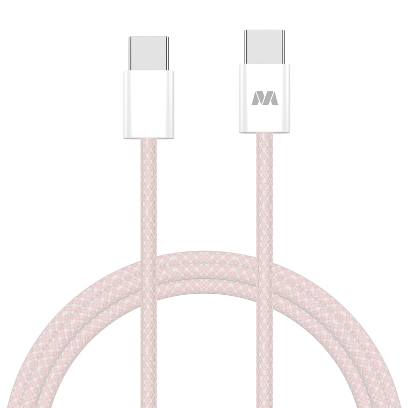 Cable USB-C a USB-C Mybat Premium Rosado