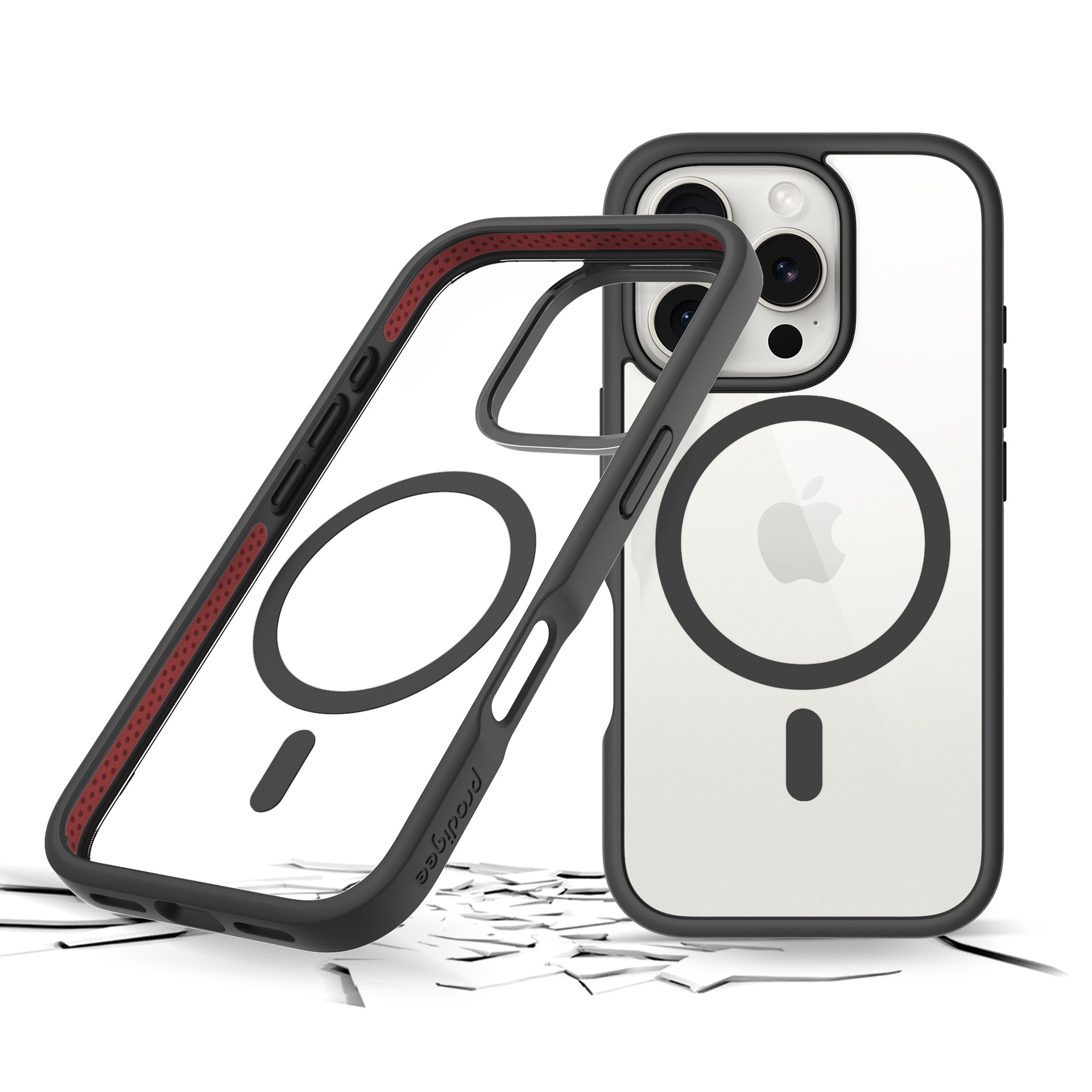 Funda Protectora Prodigee Magneteek para iPhone 16 Negro