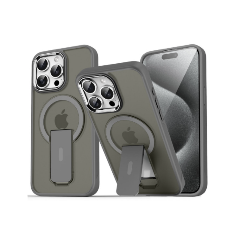 Funda Protectora Click Latch para iPhone 16 Pro Max Smoke Gris