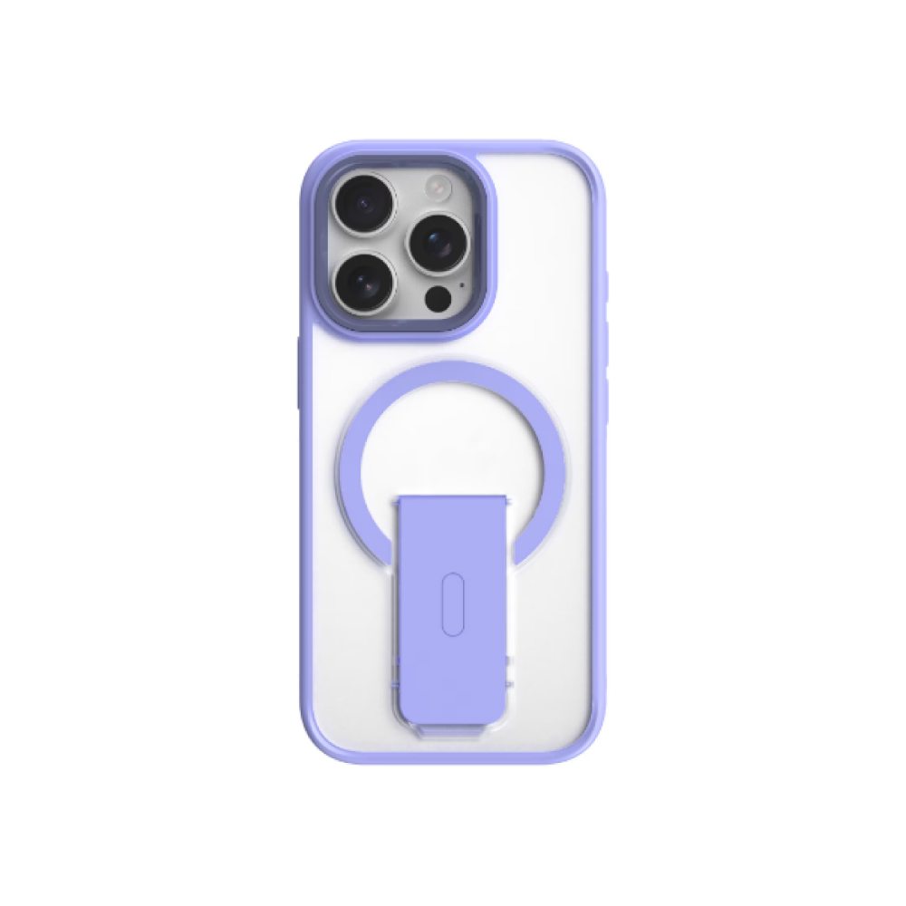 Funda Click Latch para iPhone 16 Pro Max Clear Púrpura