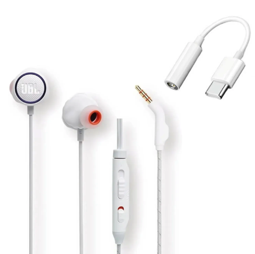 Audífonos Gamer In-Ear JBL Quantum 50C USB Tipo C Blanco