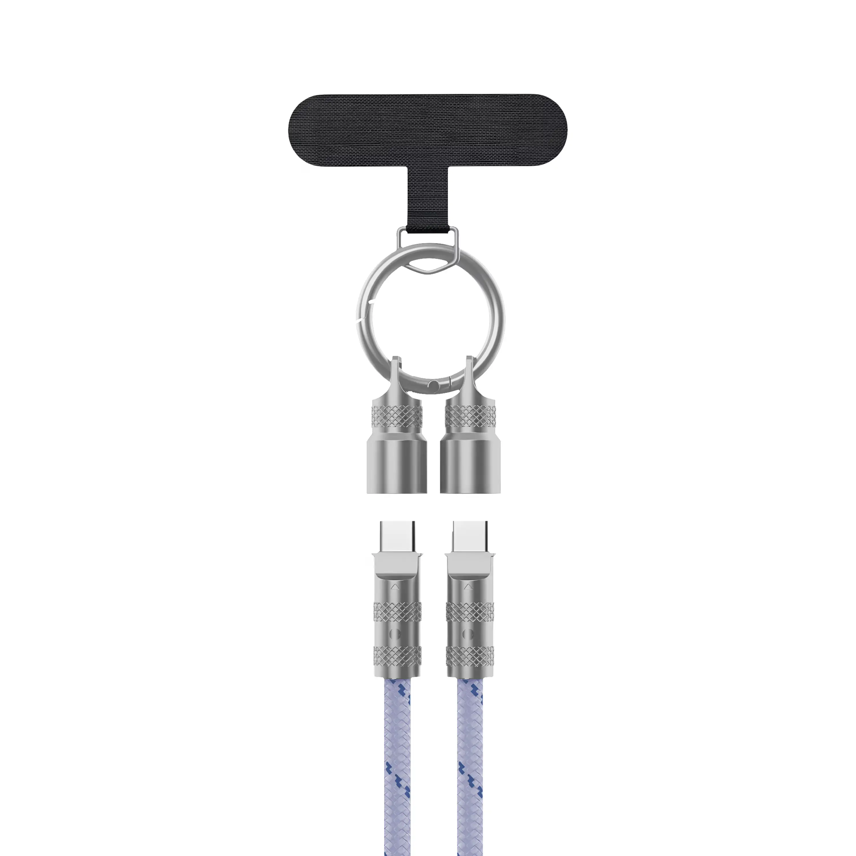 Cable USB-C Zizo Powervault Link+ Lanyard Lila