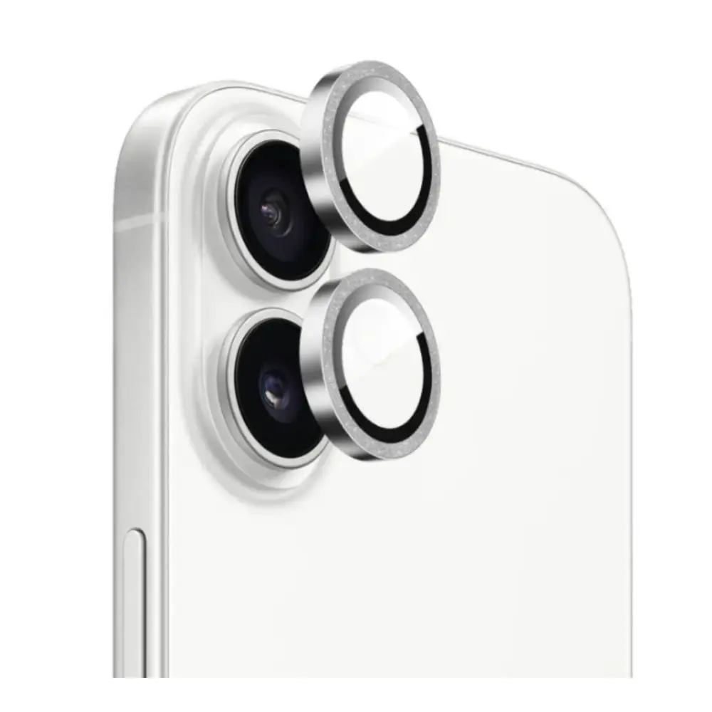 Protector de Camara Prodigee Super Glass para iPhone 17 Glitter Silver