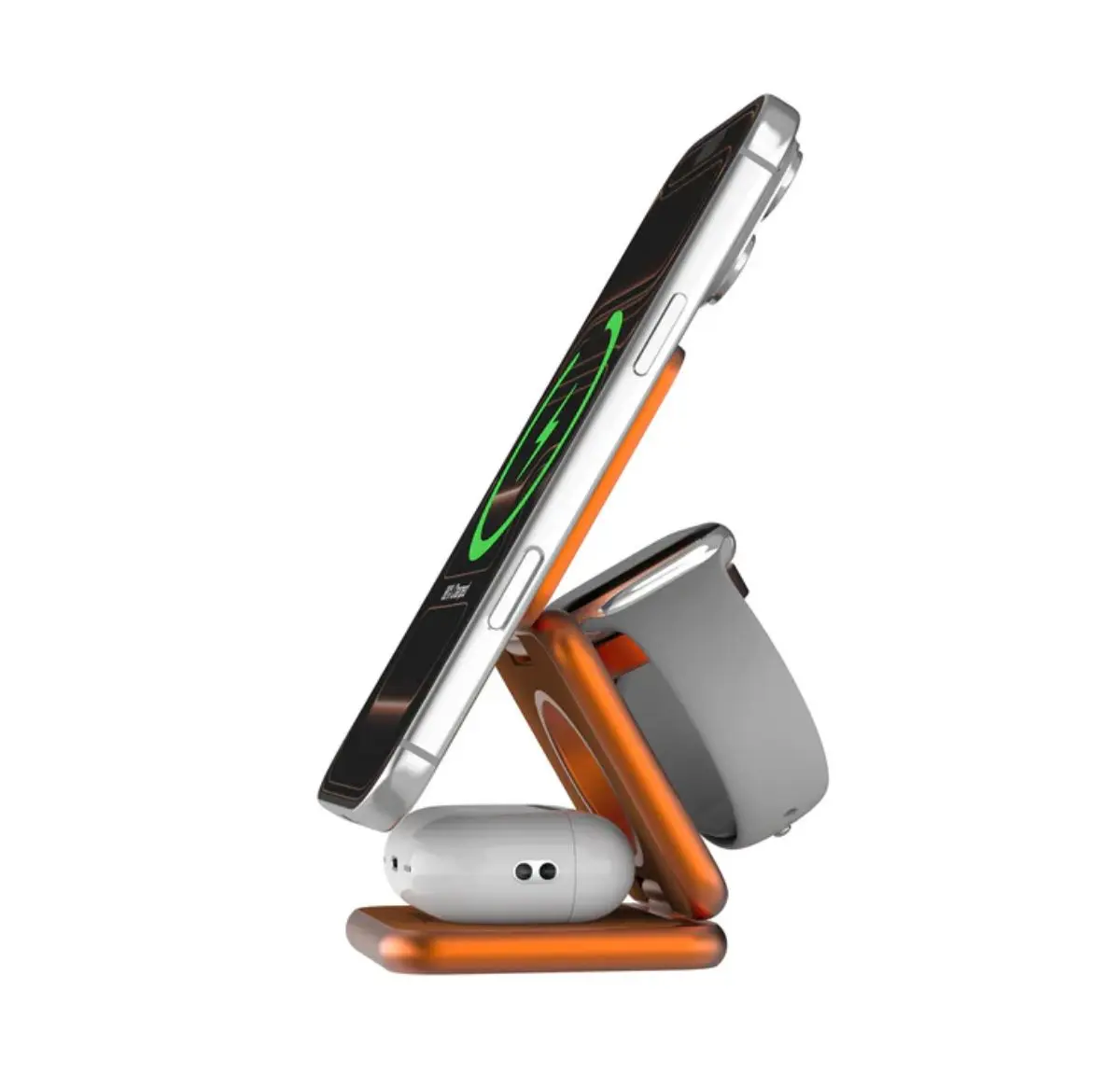 Cargador Inalambrico Prodigee 3rio Orange con Tecnologia MagSafe