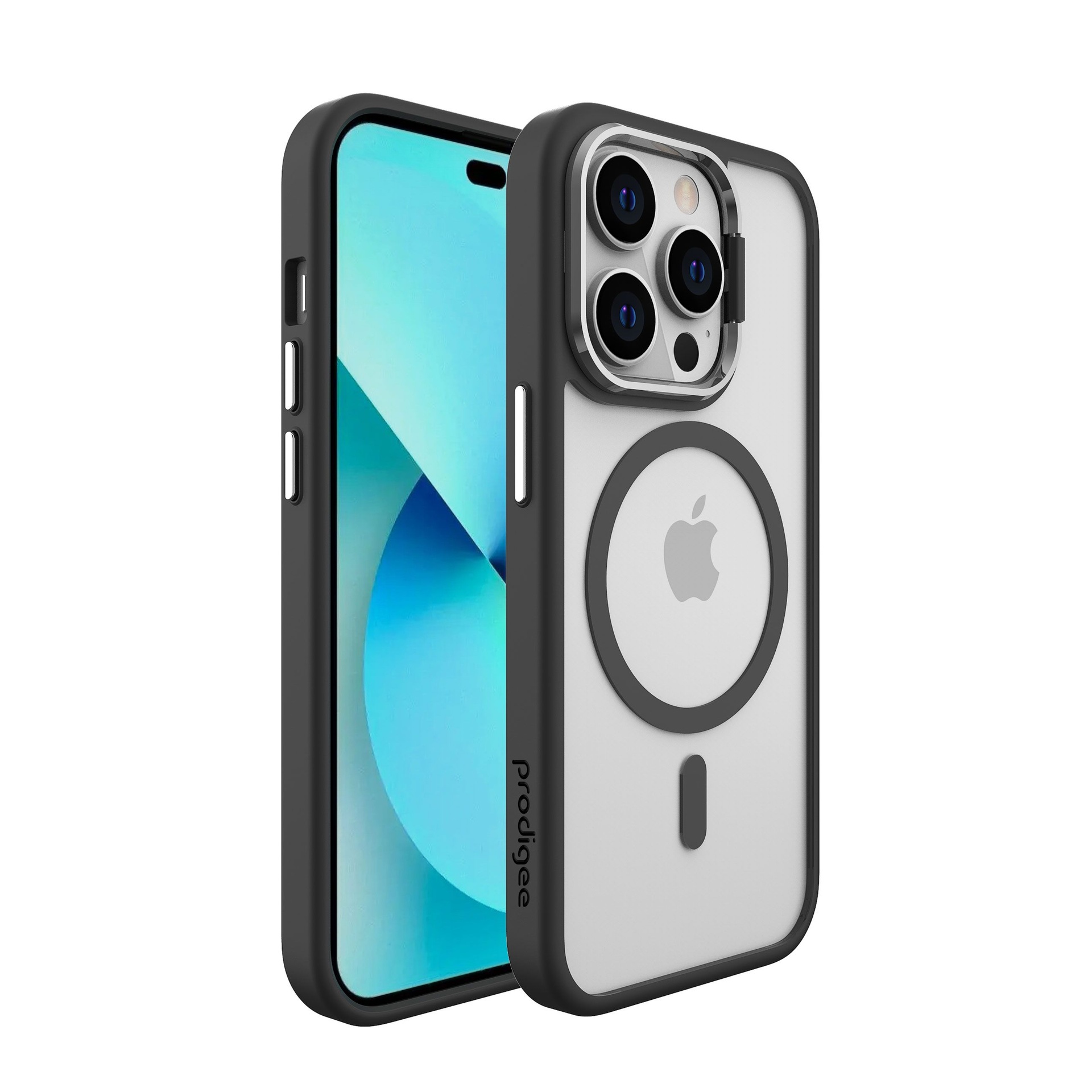 Funda Prodigee KickIt para iPhone 14 Pro Max con Soporte y MagSafe Negro