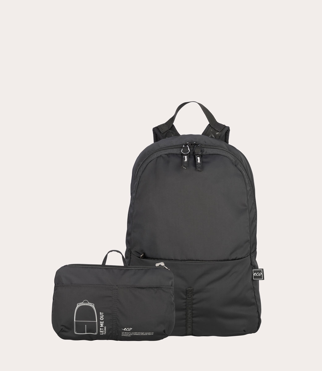 Mochila plegable Tucano Let Me Out Foldable Backpack Negro