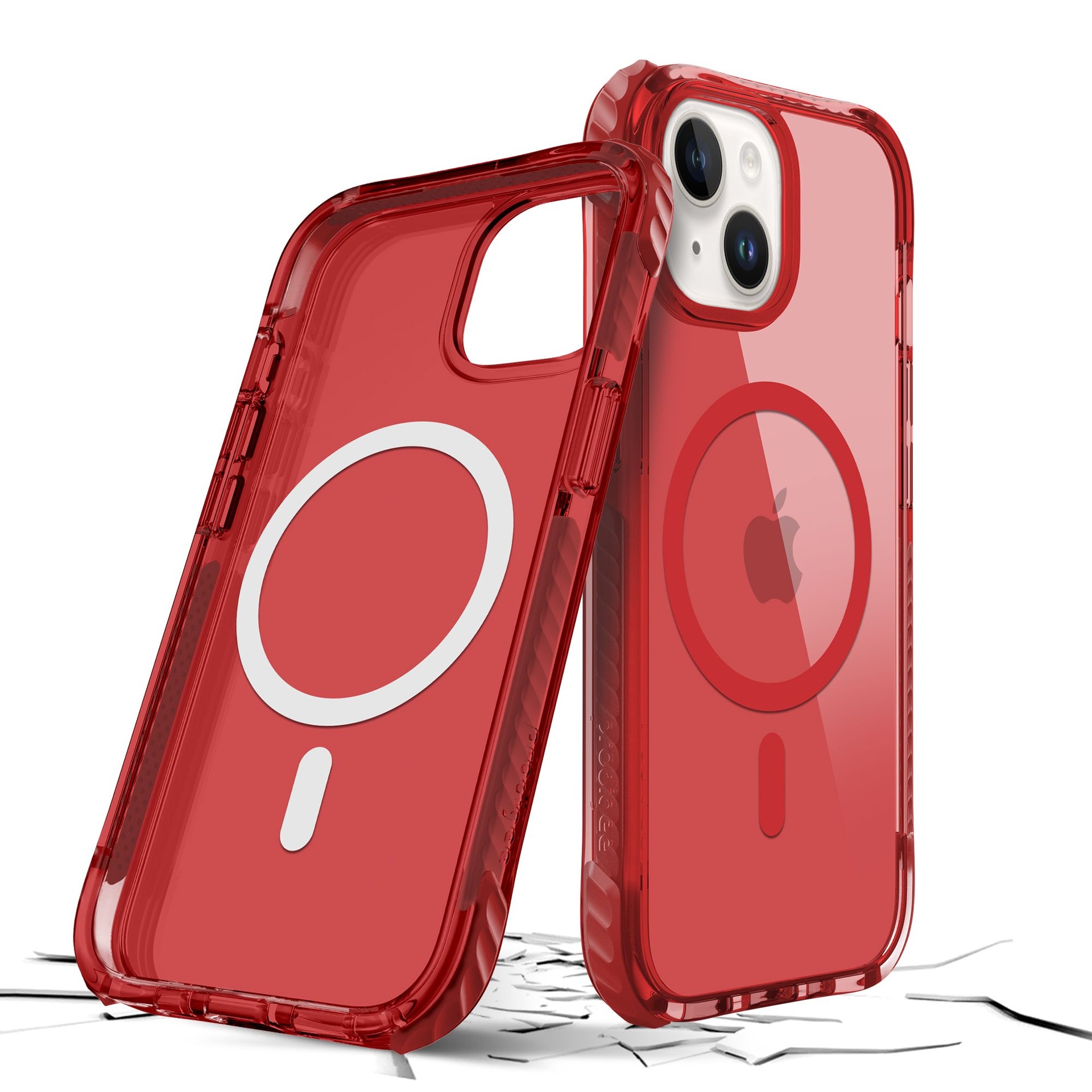 Funda Prodigee Safetee Neo para iPhone 15, 14 y 13 Ruby