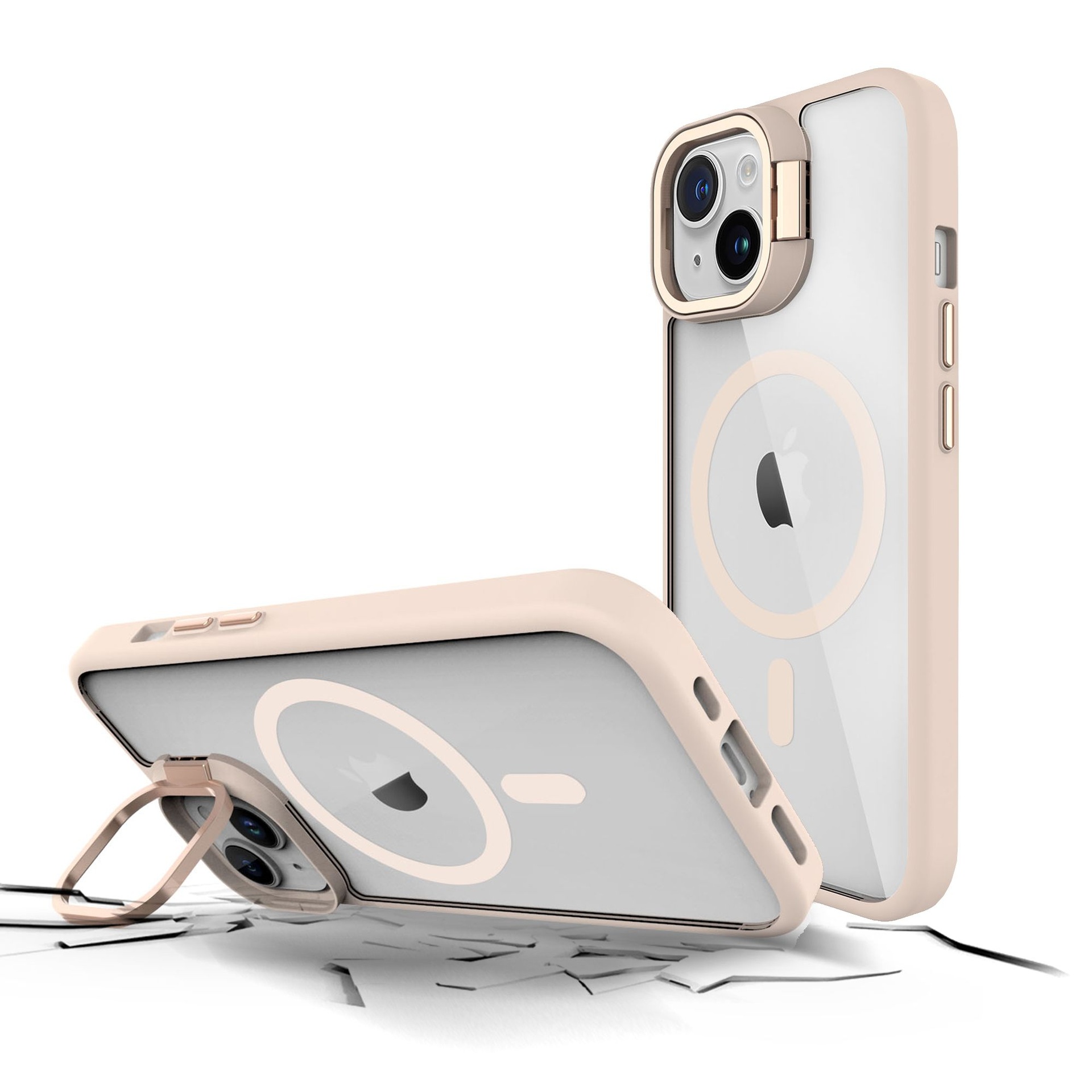 Funda Protectora Prodigee Kickit para iPhone 15 Pro Rosado