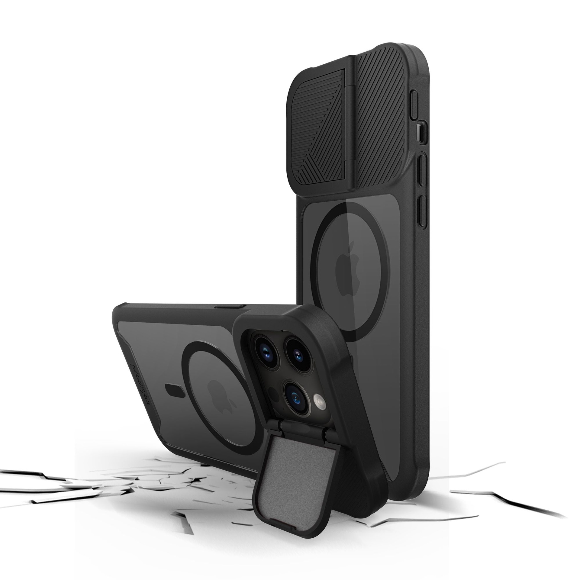 Funda Protectora Prodigee Sidekick para iPhone 15 Pro Max Negro