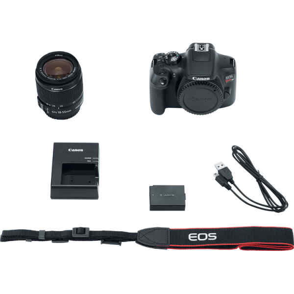 CAMARA CANON EOS REBEL T6 PREMIUM KIT LENTE 18-55MM + LENTE EF 75-300MM-7799