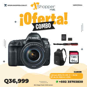 Camara EOS 5D MK IV 24-105mm L IS II USM | CANON Camara EOS 5D MK IV 24-105mm L IS II USM | CANON