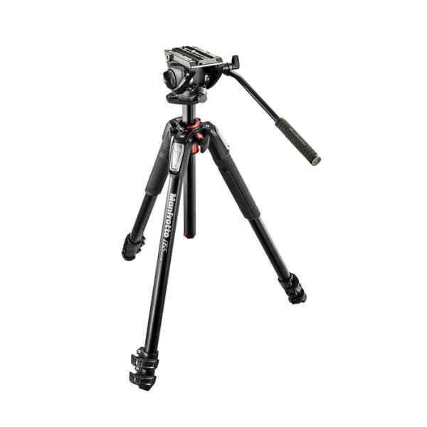 KIT PARA VIDEO | TRIPODE 055XPRO3 | CABEZA MVH500AH - MANFROTTO -0