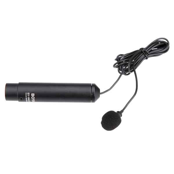 MICROFONO OMNI LAVALIER DE CONDENSADOR XLR CON CABLE | BY-M40D - BOYA-0