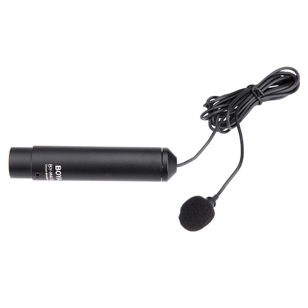 MICROFONO OMNI LAVALIER DE CONDENSADOR XLR CON CABLE | BY-M40D - BOYA-0
