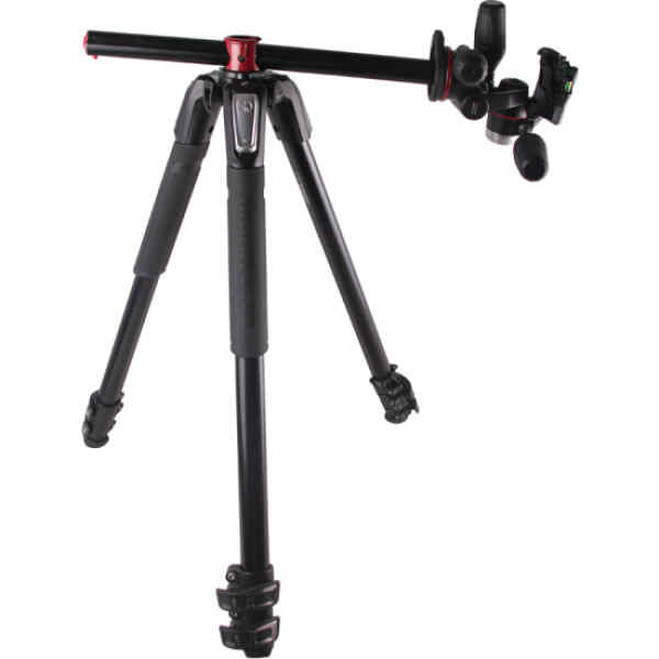 Tripode de aluminio con 3 secciones y columna horizontal | MK055XPRO3-3W - MANFROTTO -16539