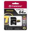 Memoria SD 64GB Transcend microSDXC UHS-I U3, MLC 95mbps 4K TS64GUSDU3M DJI.-0