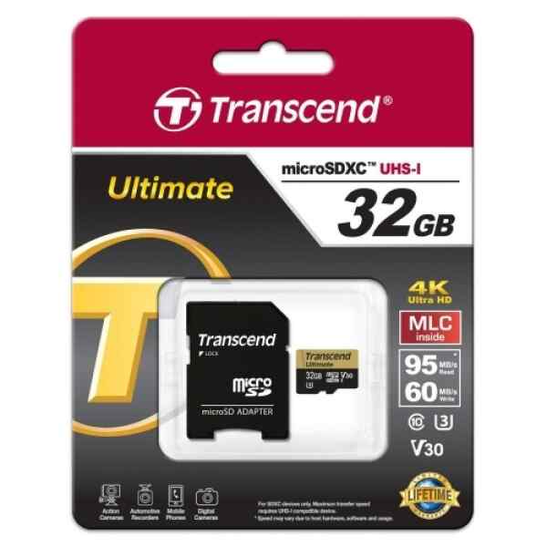 32GB microSDXC UHS-I U3, MLC TS32GUSDU3M Transcend-0