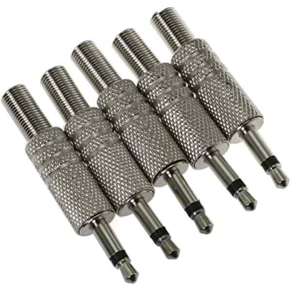 Pack de 5 conectores 3.5 MACHO MONO | 3.5 mono - Neutrik-19836