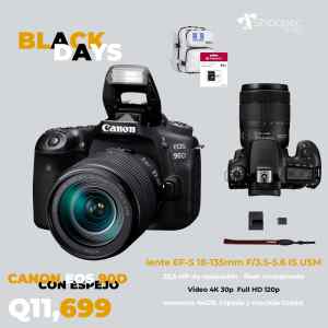 Camara EOS 90D, Lente 18-135 mm IS USM | CANON Camara EOS 90D, Lente 18-135 mm IS USM | CANON