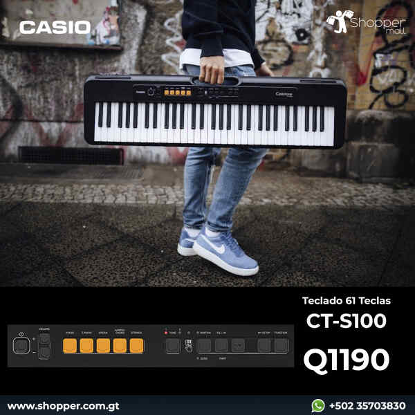 Teclado estandar CT-S100C2 l CASIO
