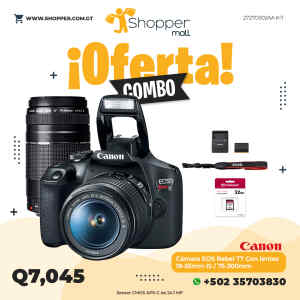 Camara EOS Rebel T7 IS KIT PREMIUM | CANON