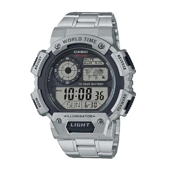 RELOJ 5-ALARMS DIGITAL CASIO AE-1400WHD-1AVD-0 RELOJ 5-ALARMS DIGITAL CASIO AE-1400WHD-1AVD-0