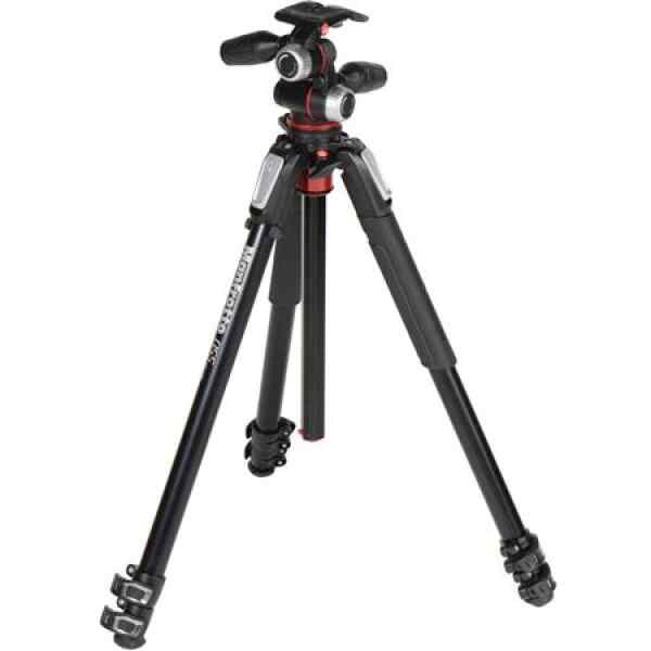 Tripode de aluminio con 3 secciones y columna horizontal | MK055XPRO3-3W - MANFROTTO -16541