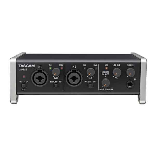 Interfaz USB de audio / MIDI US-2x2 Tascam-0