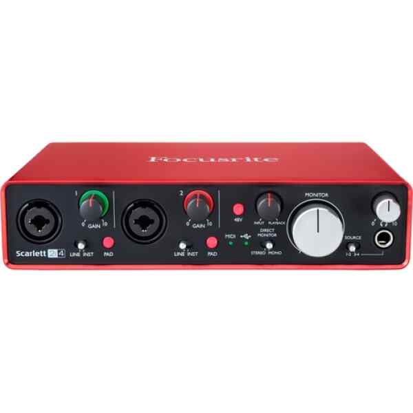Interfaz de Audio USB SCARLETT 2I4 Focusrite-0