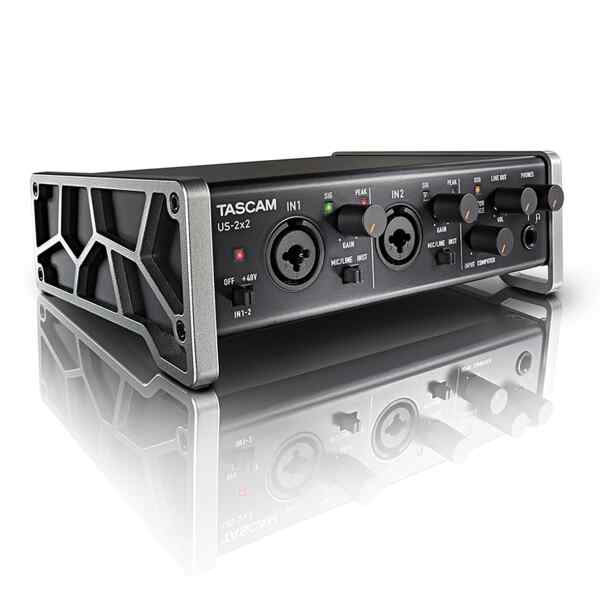 Interfaz USB de audio / MIDI US-2x2 Tascam-11744