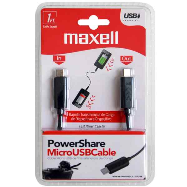 Cable Power Share Micro USB - MUSB-200 -1FT MAXELL-8959