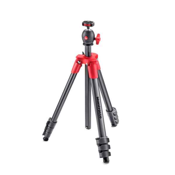 Tripode compacto y ligero ROJO | MKCOMPACTLT-RD - MANFROTTO -0