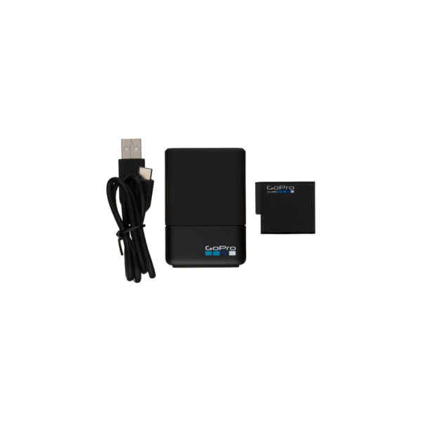 CARGADOR DOBLE + BATERIA PARA HERO6 Black/HERO5 Black AADBD-001-0