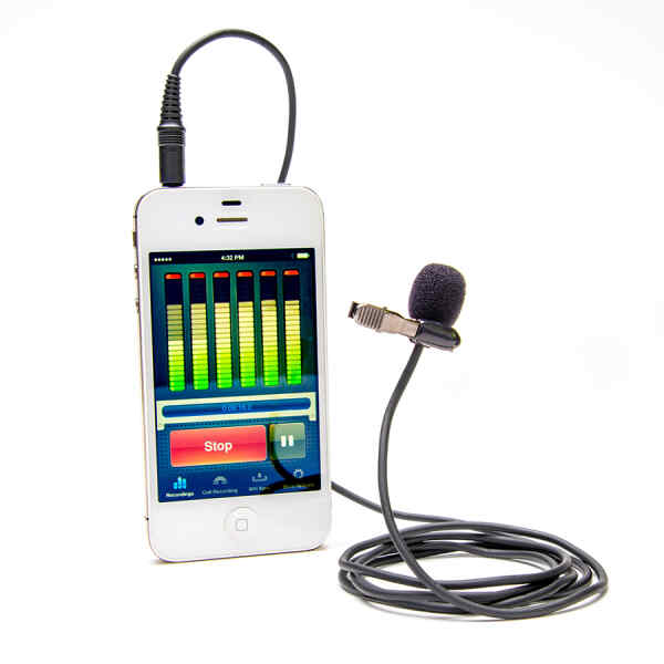 Micrófono de solapa para Smartphones y Tablets Azden EX-503i-0