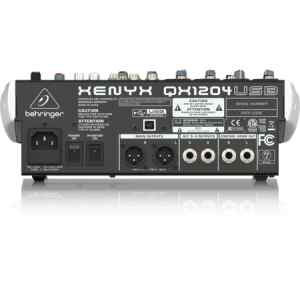 CONSOLA DE 12-ENTRADAS (4-XLR) 2/2-BUSES, EFECTOS KLARK TEKNIK QX1204USB XENYX BEHRINGER