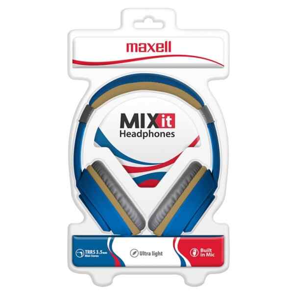 Auriculares MIXIT Medianos BLU/GRY MIX-24 Maxell-0