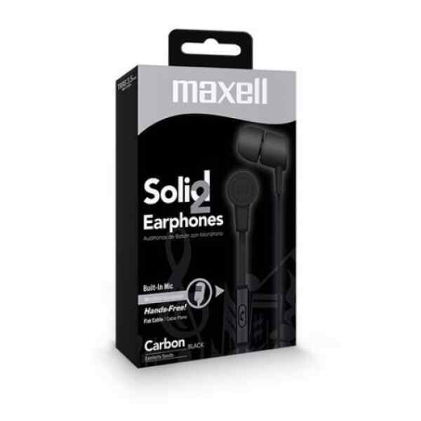 Audifonos Flat Carbon SIN-7 SOLID2 Maxell -0