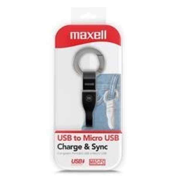 USB a Micro USB LLavero BLACK MUSB-KC 3.5" Maxell-0