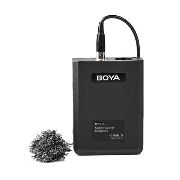 Microfono profesional Cardioide solapa MINI XLR | BY-F8C - BOYA-0