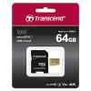 64GB UHS-I U3 microSD con adaptador, MLC TS64GUSD500S Transcend-9520