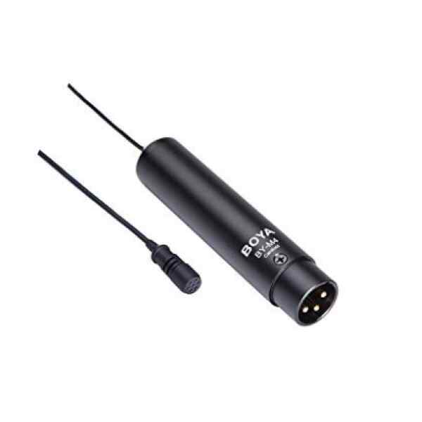 Microfono Cardioide Lavalier CONDENSADOR XLR CON CABLE BY-M4C-0