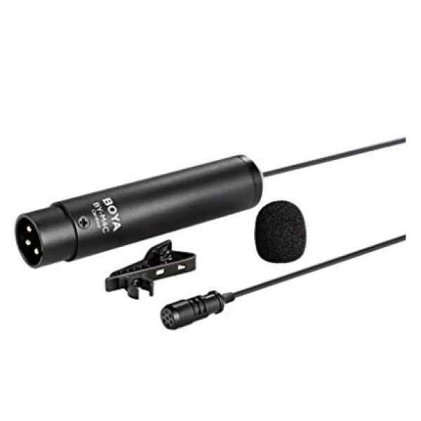 Microfono Cardioide Lavalier CONDENSADOR XLR CON CABLE BY-M4C-10170