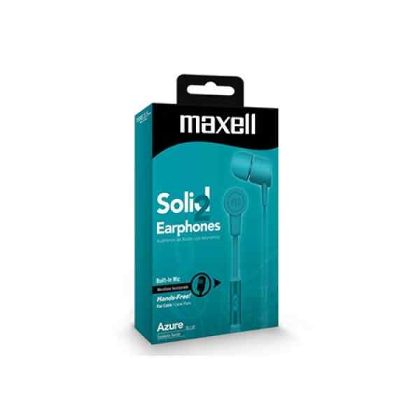 Audifonos Flat Azure SIN-7 SOLID2 Maxell-0