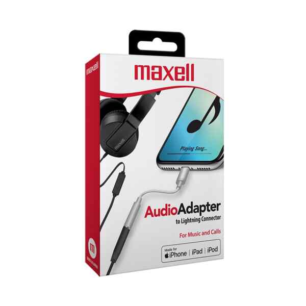 Adaptador de Audio a Conector Lightning APPL-35 3.5mm Maxell-0