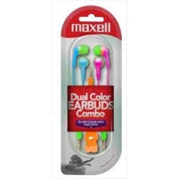 Auriculares COMBO 4 PINK/BLUE CEC-4 Maxell-0