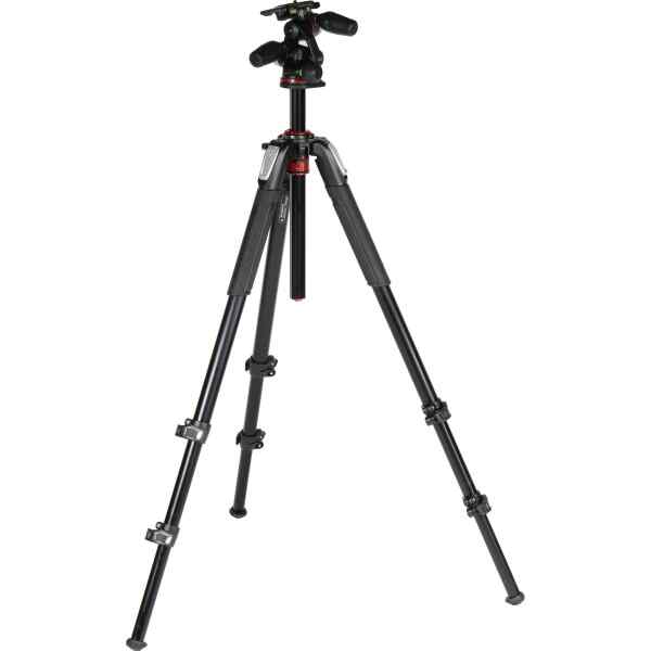 Tripode de aluminio con 3 secciones y columna horizontal | MK055XPRO3-3W - MANFROTTO -16542