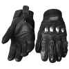 Guantes cuero negro PRO BIKER MCS-06 talla XL-0