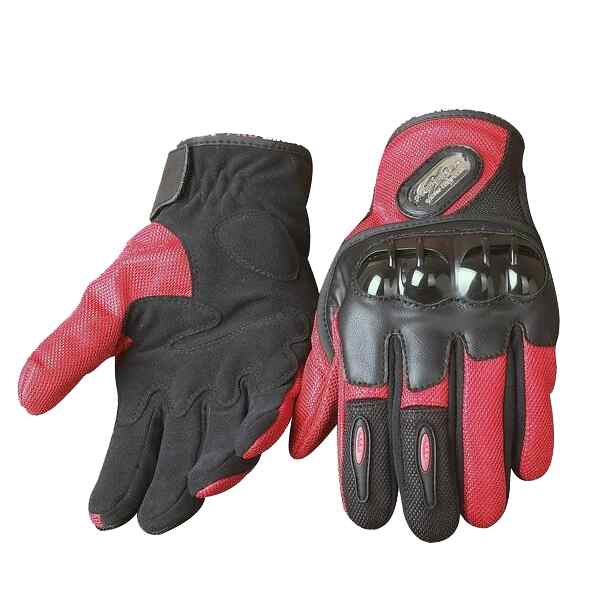 Guantes Rojos MCS-25 PRO BIKER talla L-0