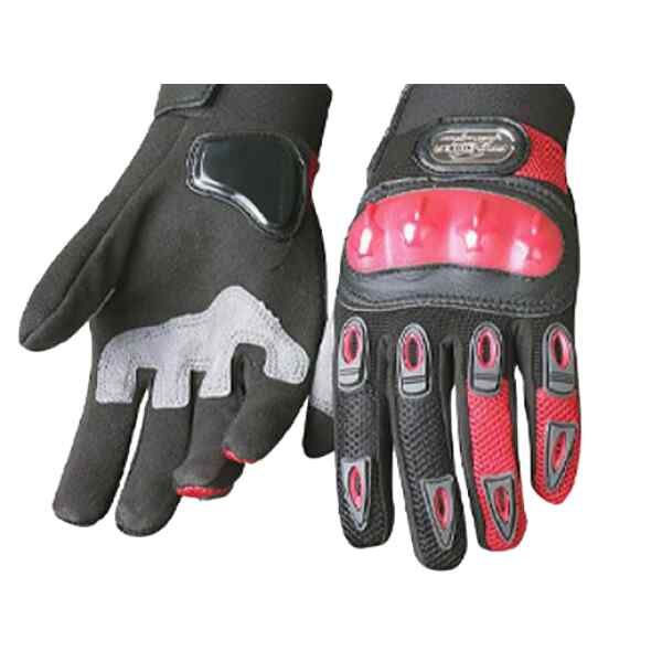 Guantes rojos MCS-27 PRO BIKER talla M-0