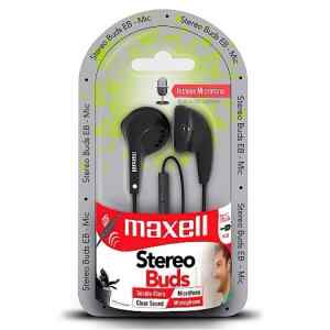 Auriculares con Microfono BLK EB-MIC Maxell